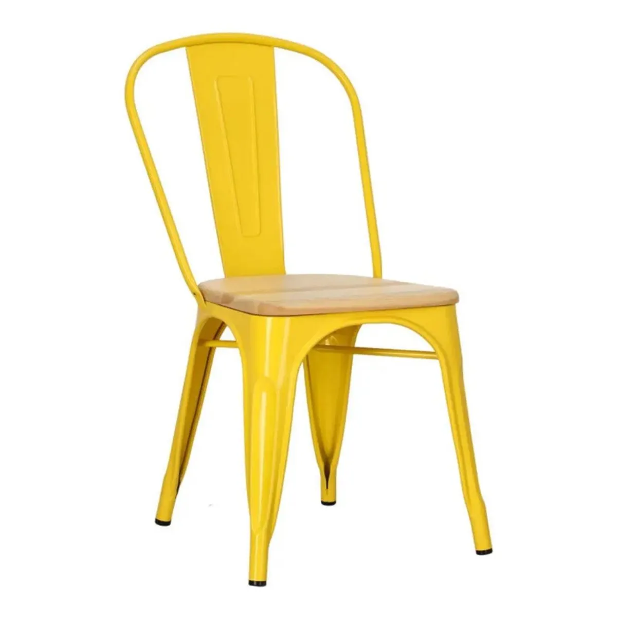 HABITA2 CHILE - Silla Tolix con asiento de madera