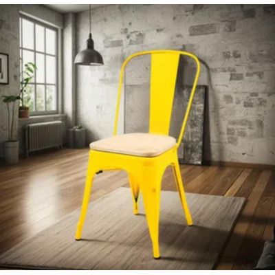 Imagen 2 del producto Silla Tolix con asiento de madera