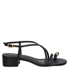 MINGO - Sandalia Casual Mujer Negro