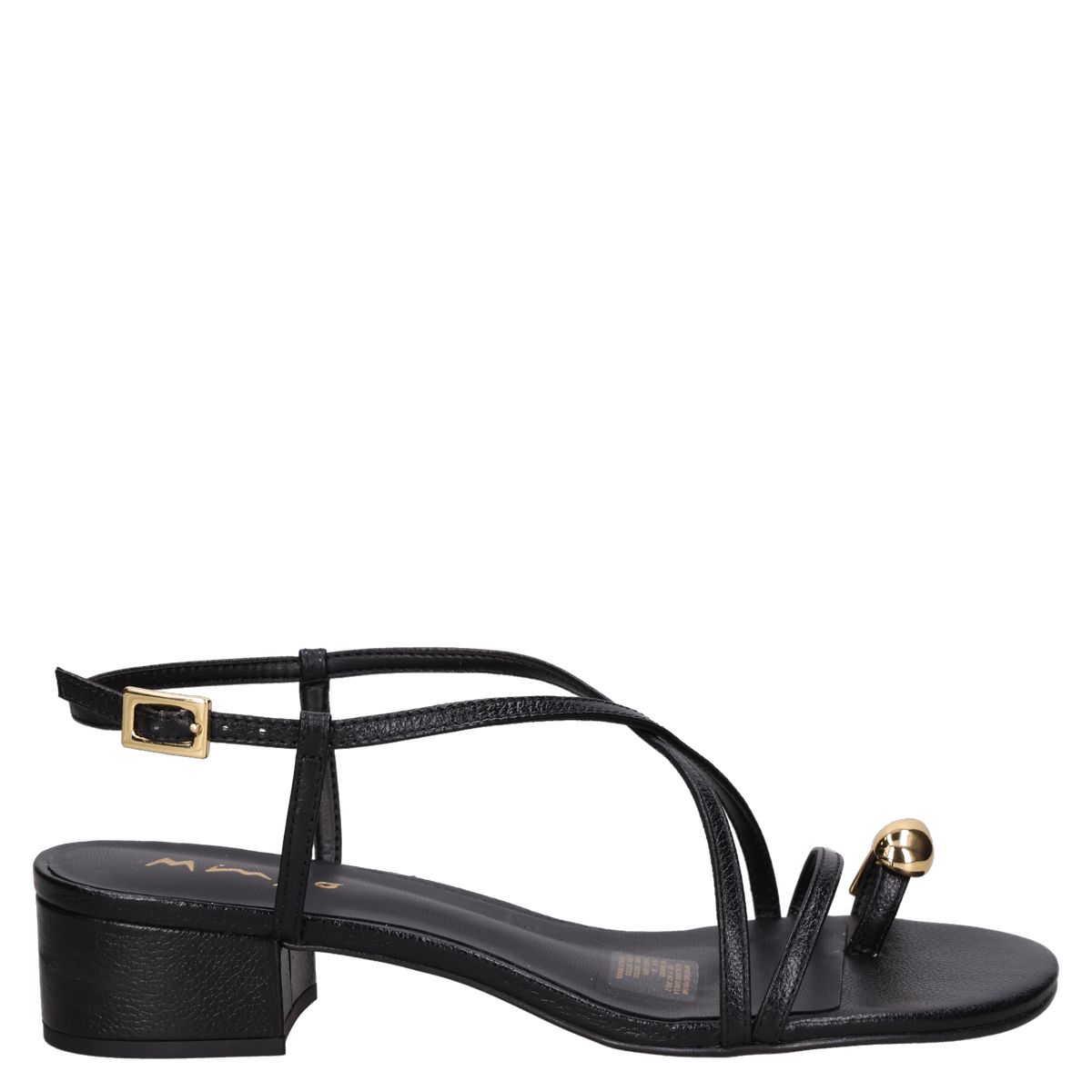 MINGO - Sandalia Casual Mujer Negro Mingo