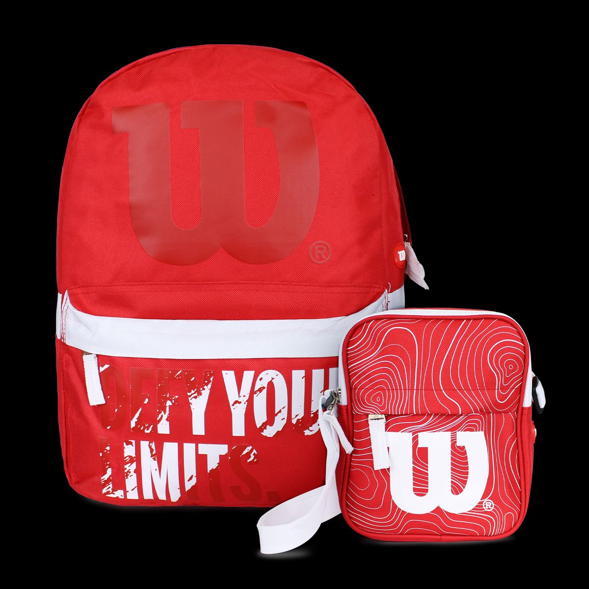 WILSON - Pack Wilson Mochila Defy + Bandolera Harlem Roja