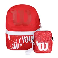 WILSON - Pack Mochila Defy + Bandolera Harlem Roja