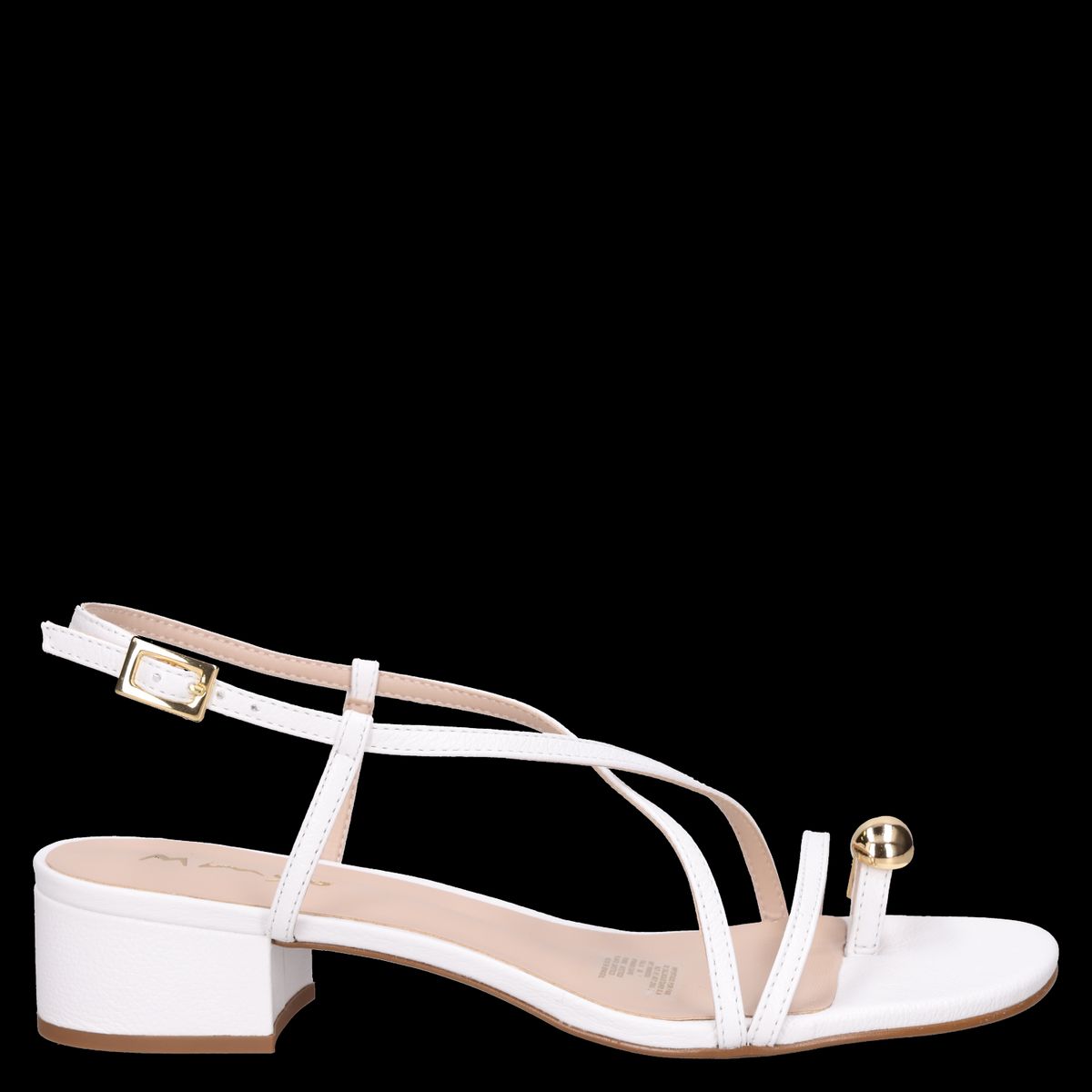 MINGO - Sandalia Casual Mujer Blanco Mingo