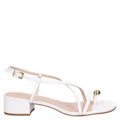 MINGO - Sandalia Casual Mujer Blanco