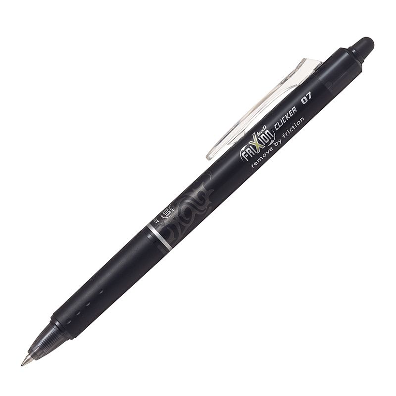 PILOT - Lápiz Gel Frixion Clicker 07mm Negro Pilot