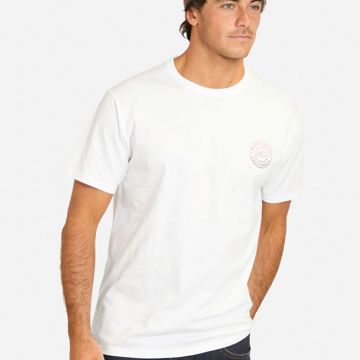 MAUI AND SONS - Polera MC Ficus Blanco Hombre Maui And Sons