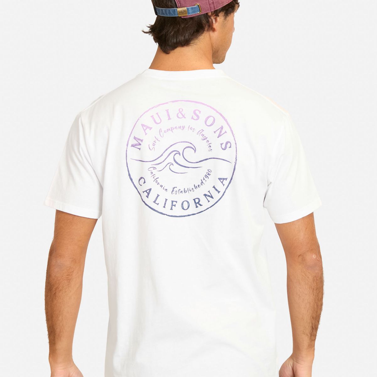 MAUI AND SONS - Polera MC Ficus Blanco Hombre Maui And Sons