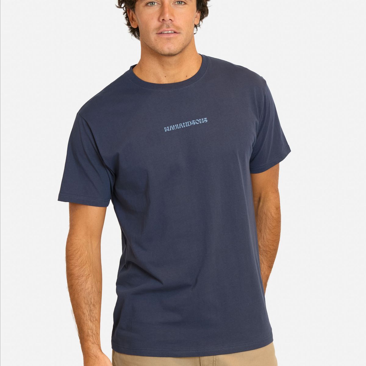 MAUI AND SONS - Polera MC Fipuni Azul Hombre Maui And Sons