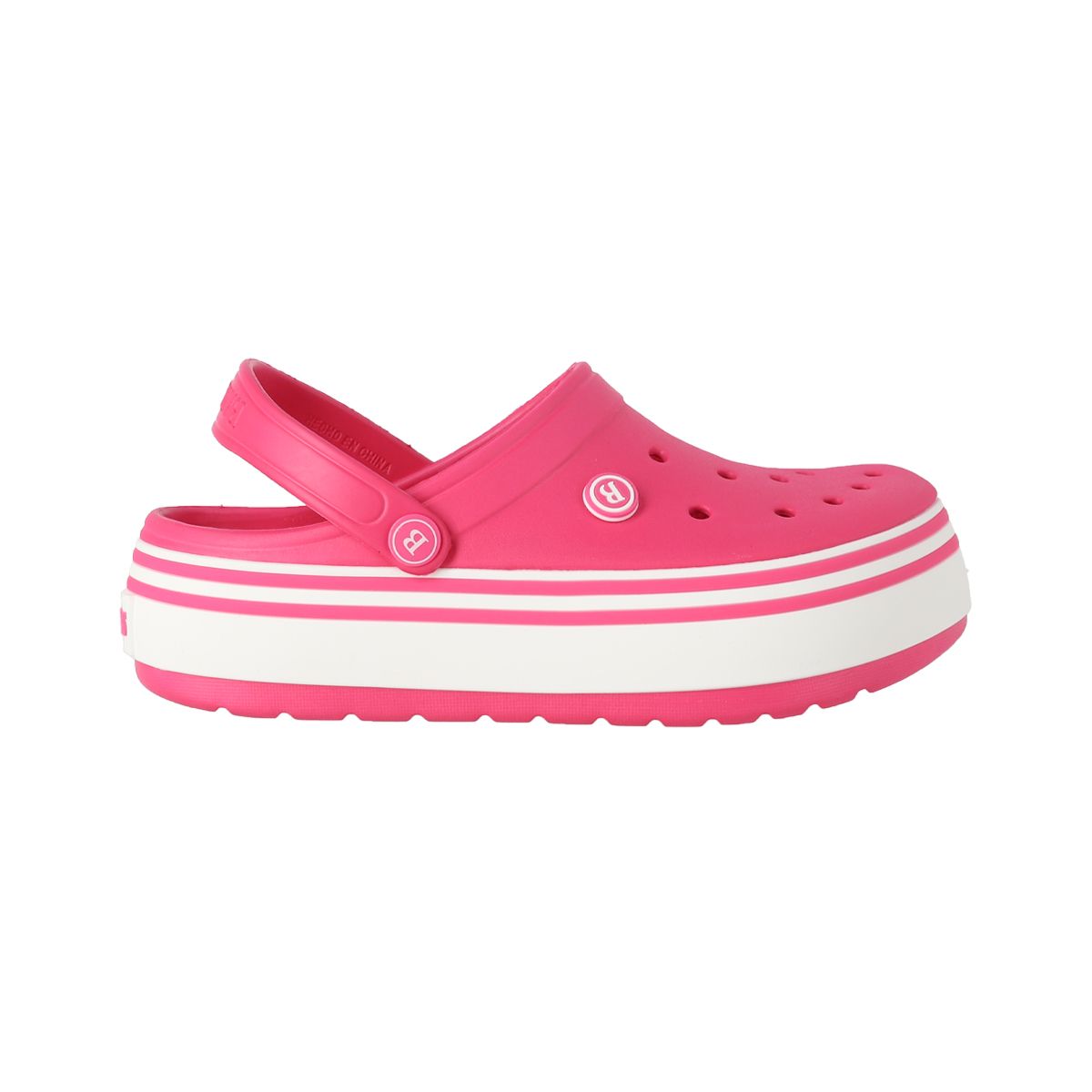BAMERS - Zuecos Plataforma Mujer Bamers Airline High Fucsia