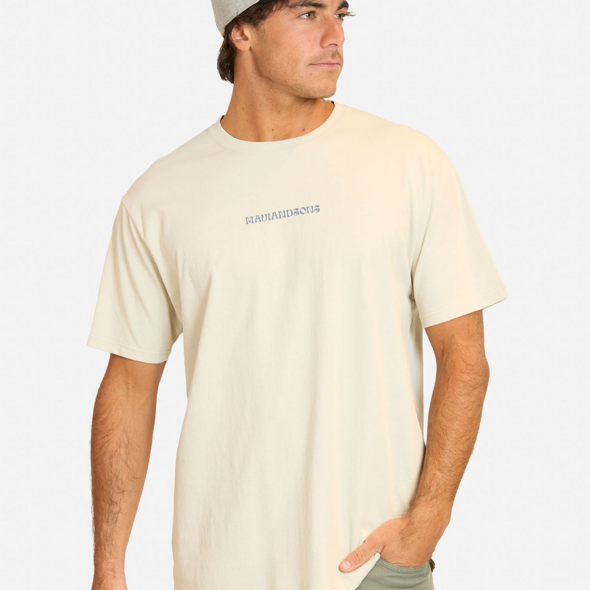 MAUI AND SONS - Polera MC Fipuni Beige Hombre Maui And Sons