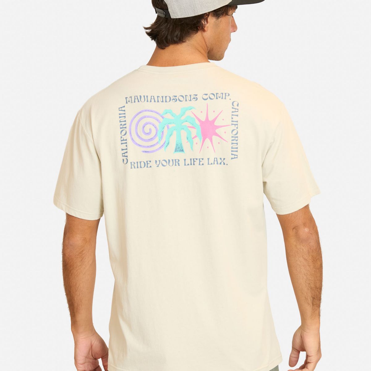 MAUI AND SONS - Polera MC Fipuni Beige Hombre Maui And Sons