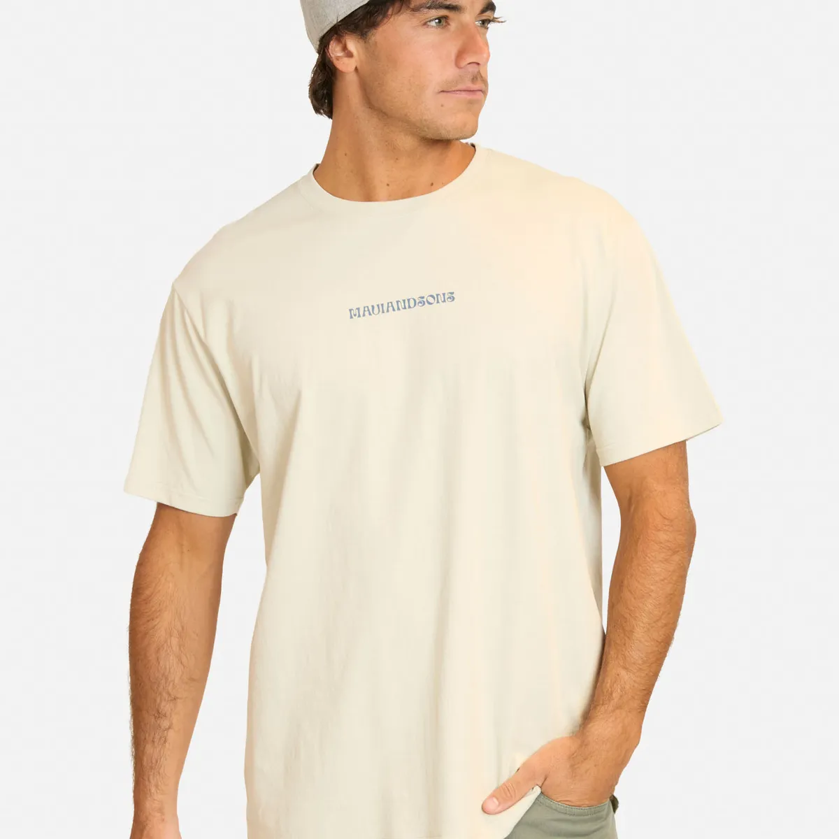 MAUI AND SONS - Polera MC Fipuni Beige Hombre Maui And Sons