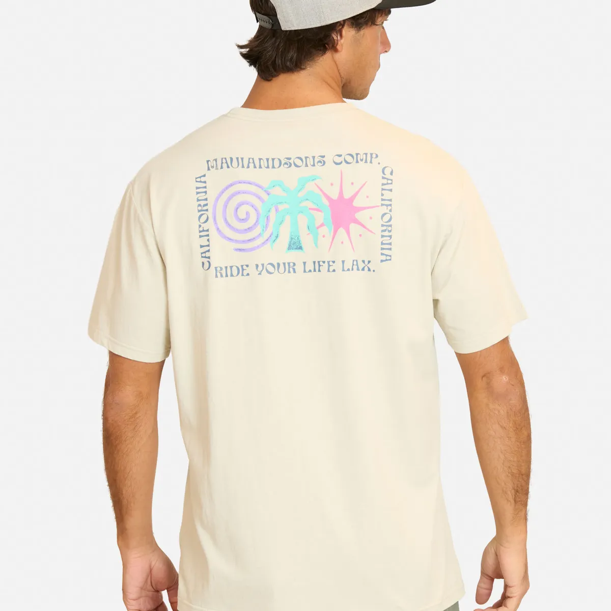 MAUI AND SONS - Polera MC Fipuni Beige Hombre Maui And Sons