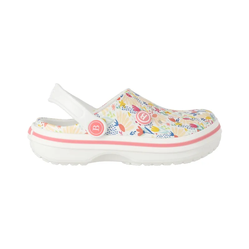 BAMERS - Zuecos Niñas Bamers Airline  Beige Print