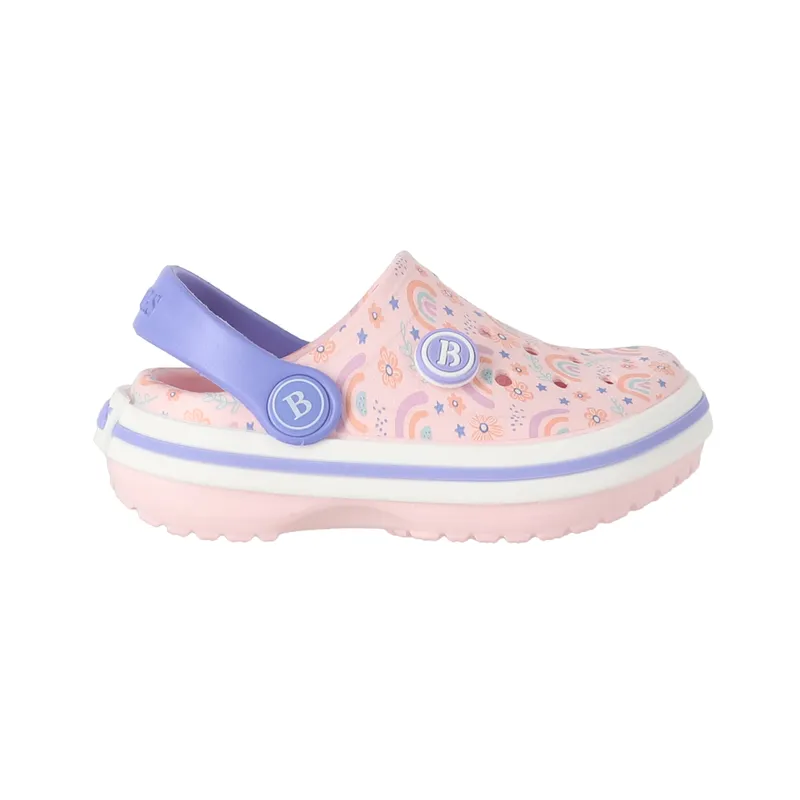 BAMERS - Zuecos Niñas Bamers Airline Rosa Print