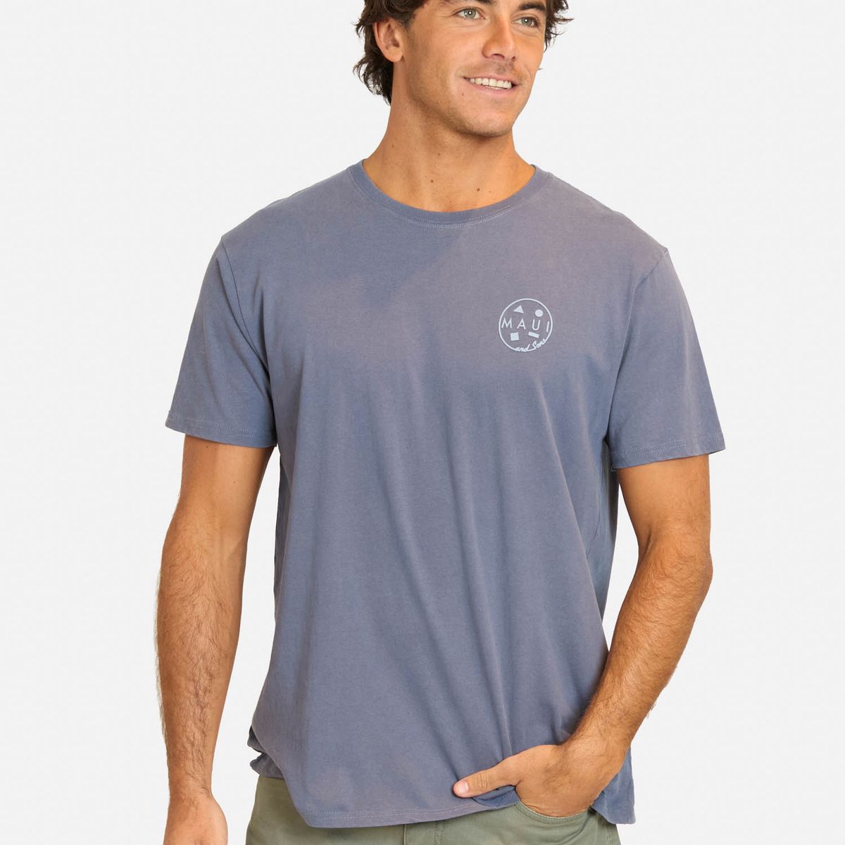 MAUI AND SONS - Polera MC Cumico Azul Hombre Maui And Sons