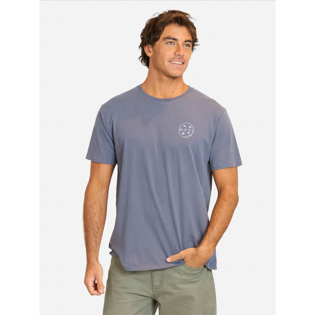 MAUI AND SONS - Polera MC Cumico Azul Hombre Maui And Sons