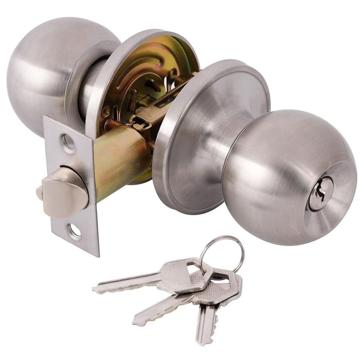 GENERICO - Cerradura Chapa Para Puertas Chapa Dormitorio Cerradura Baño