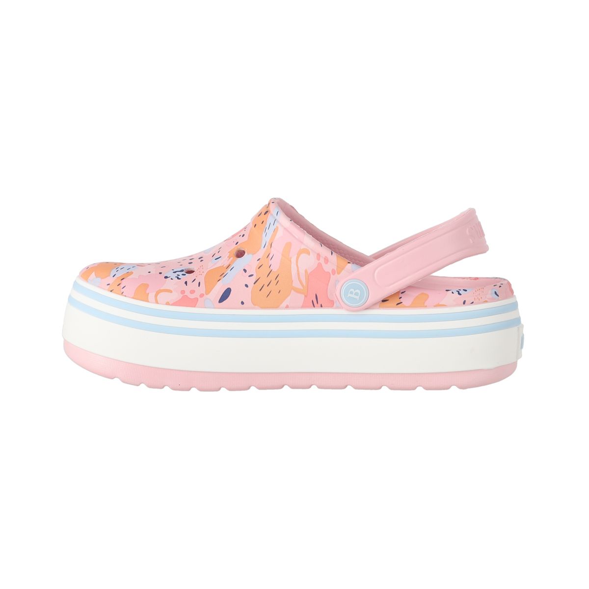 BAMERS - Zuecos Plataforma Mujer Bamers Airline High Rosa Print