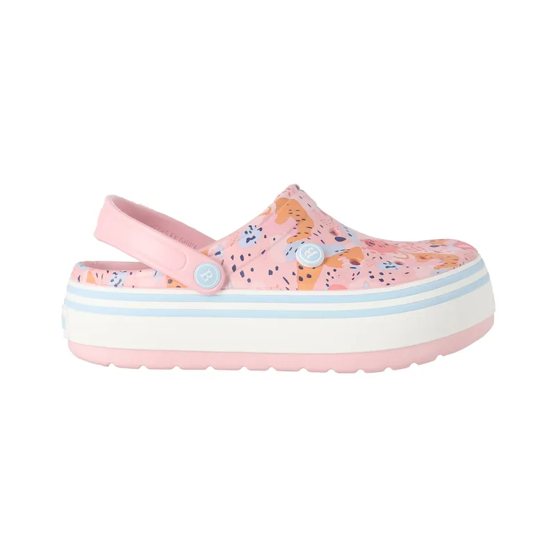 BAMERS - Zuecos Plataforma Mujer Bamers Airline High Rosa Print