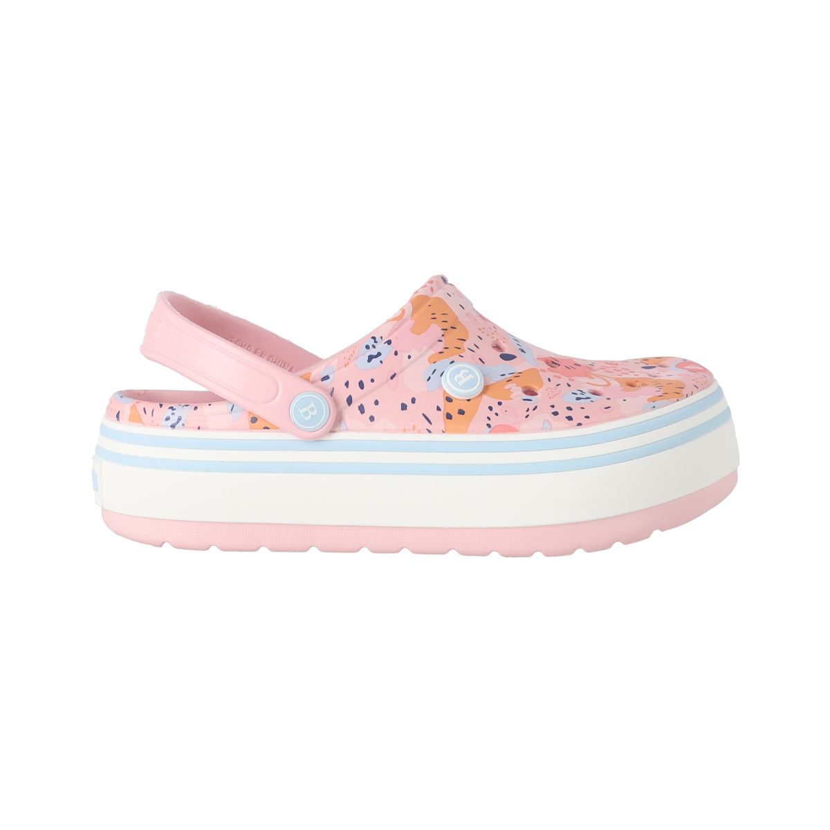 BAMERS - Zuecos Plataforma Mujer Bamers Airline High Rosa Print