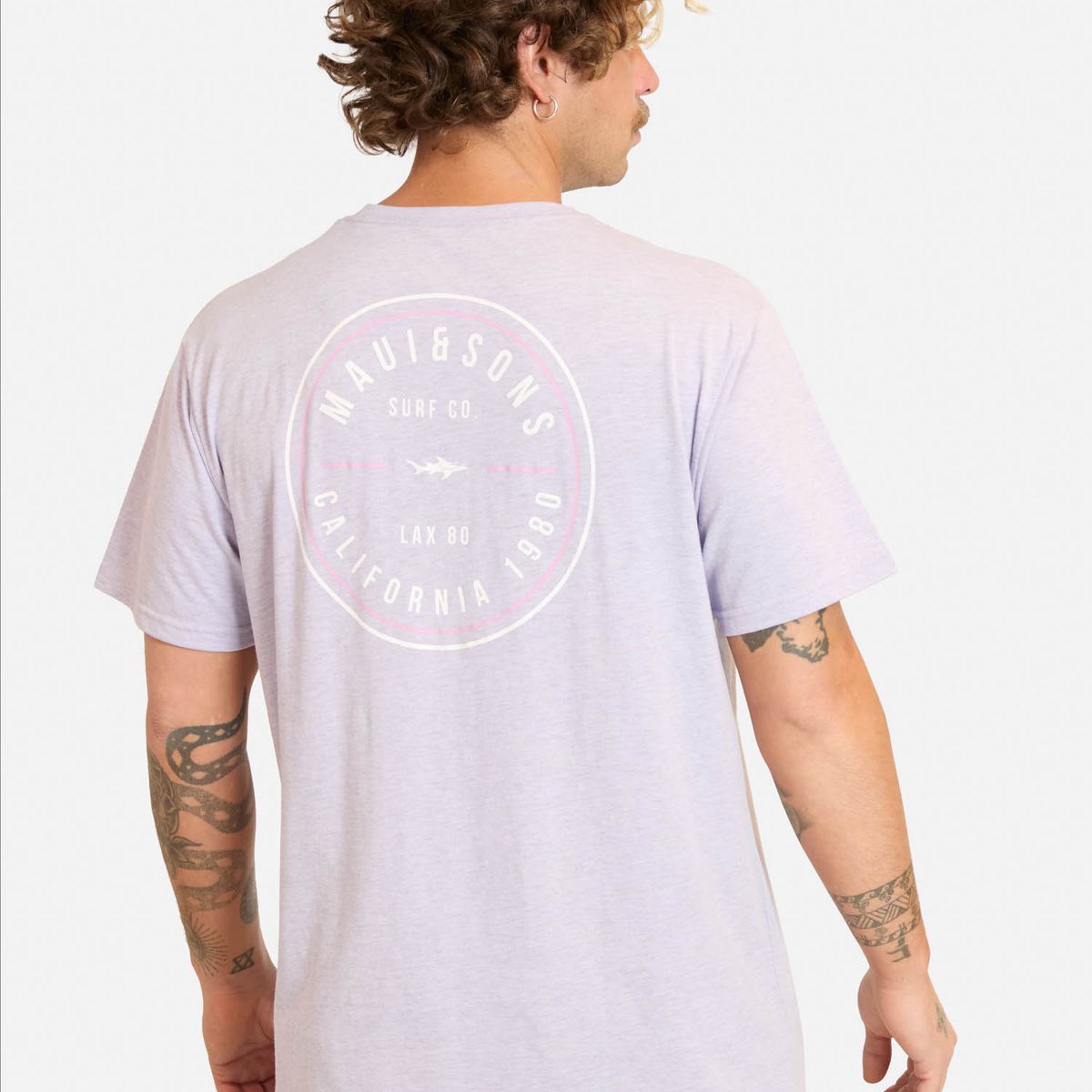 MAUI AND SONS - Polera MC Lumika Morado Hombre Maui And Sons