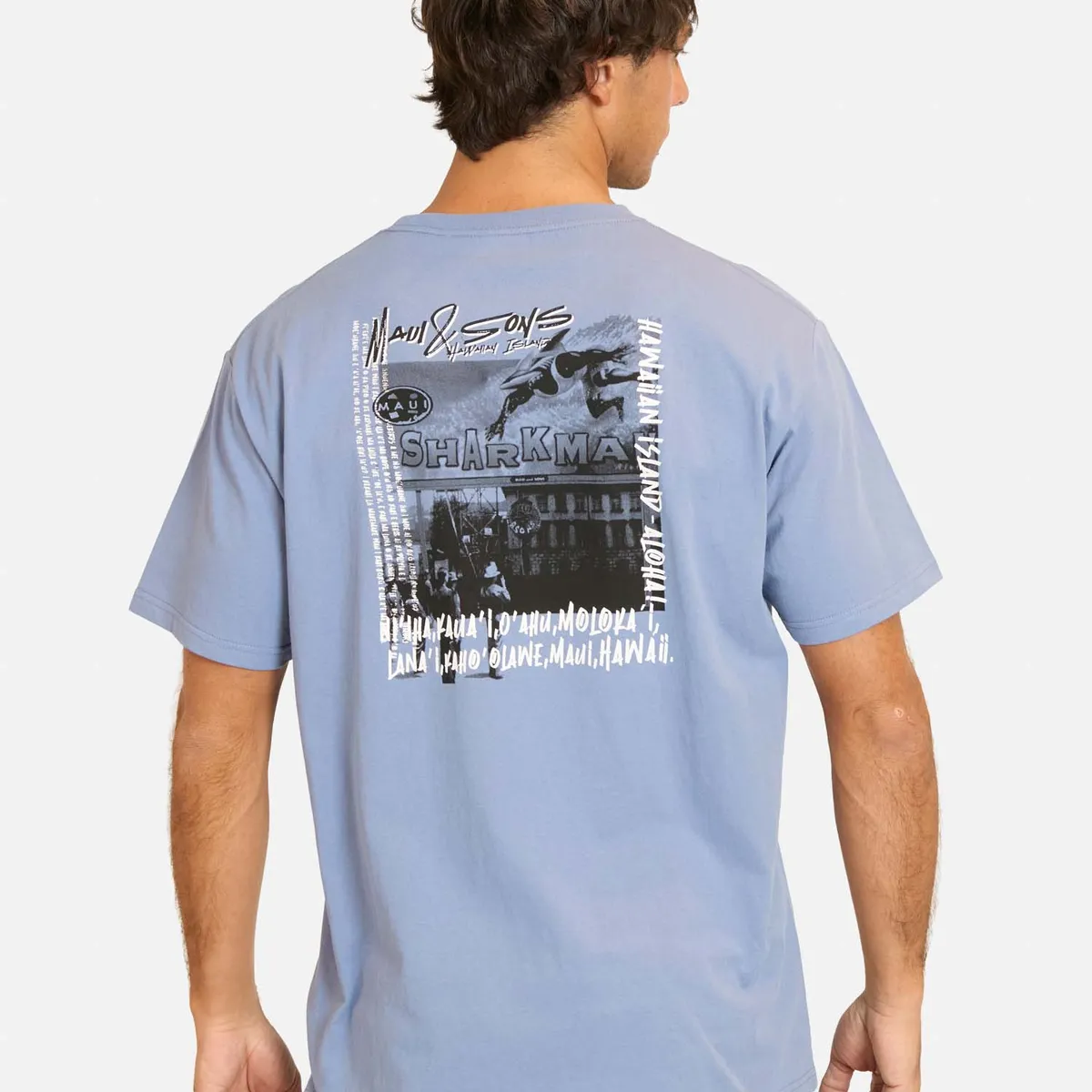 MAUI AND SONS - Polera MC Miramo Morado Hombre Maui And Sons