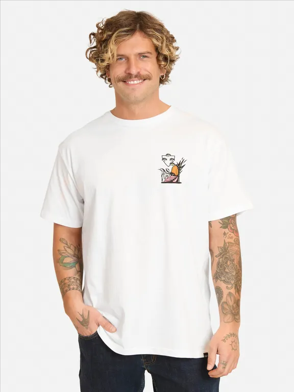 Polera MC Fipusi Blanco Hombre Blanco S