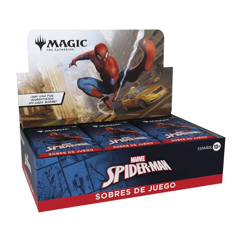 WIZARDS OF THE COAST - MTG: Marvel Spider Man - Caja de Sobres de Juego Español