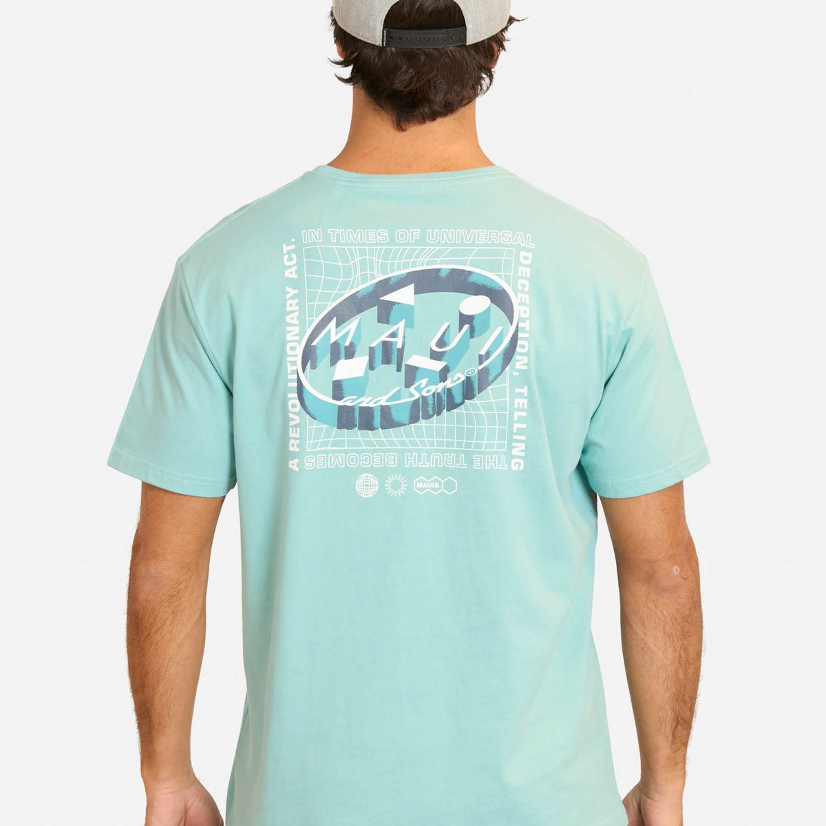 MAUI AND SONS - Polera MC Gomit Azul Hombre Maui And Sons