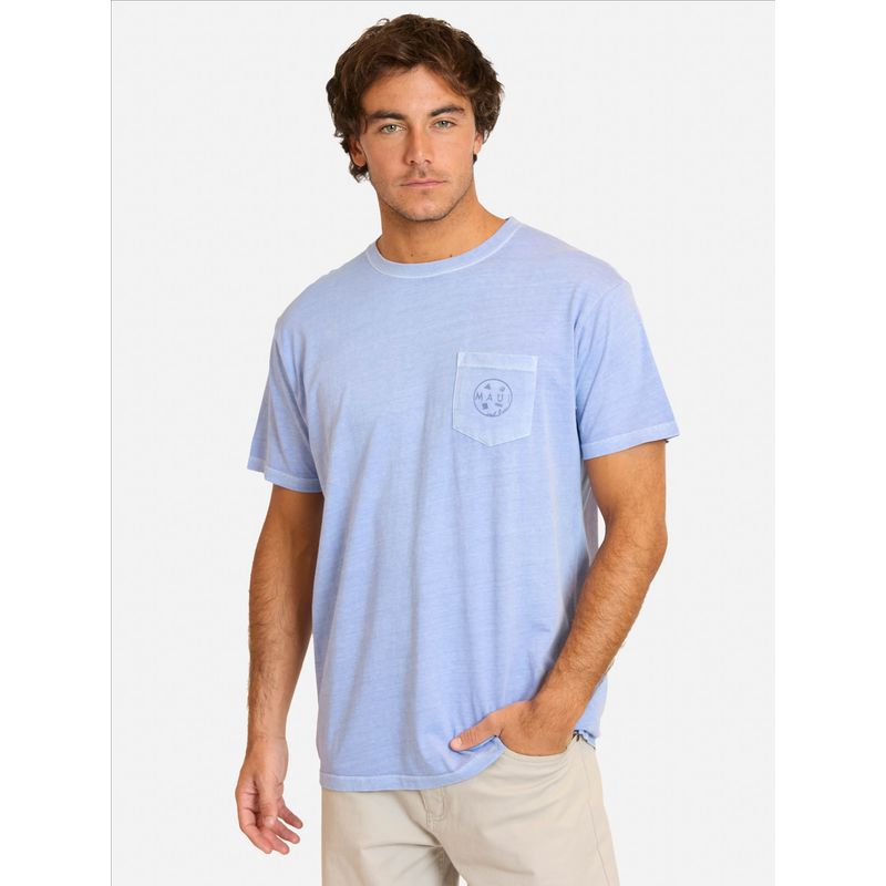 MAUI AND SONS - Polera MC Kubomo Azul Hombre Maui And Sons