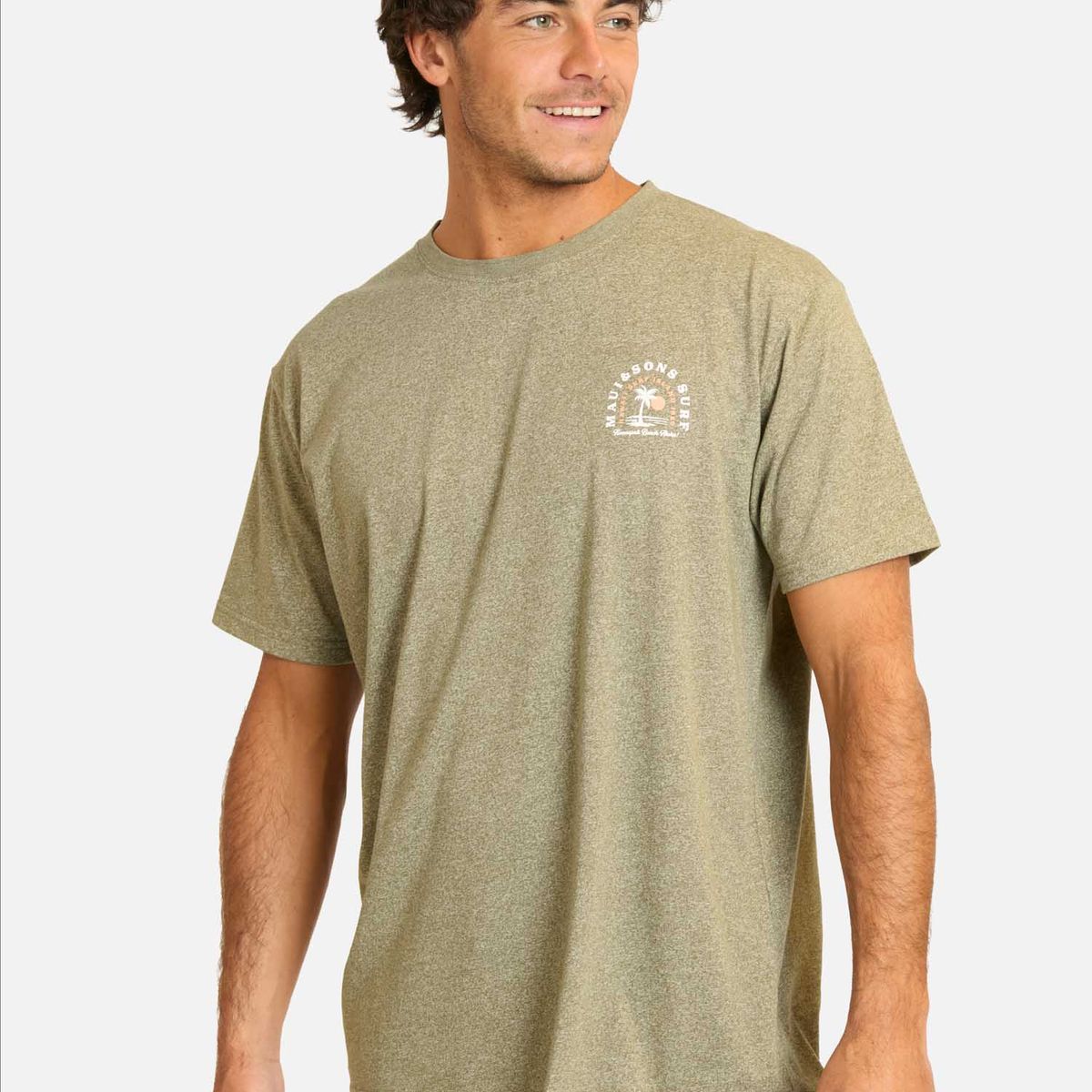 MAUI AND SONS - Polera MC Mirarix Verde Hombre Maui And Sons