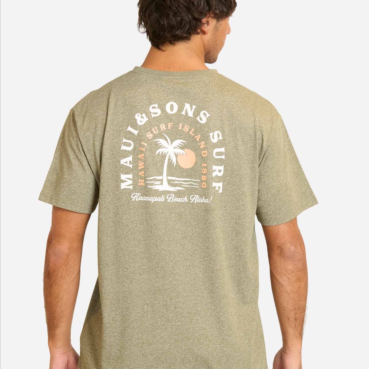 MAUI AND SONS - Polera MC Mirarix Verde Hombre Maui And Sons