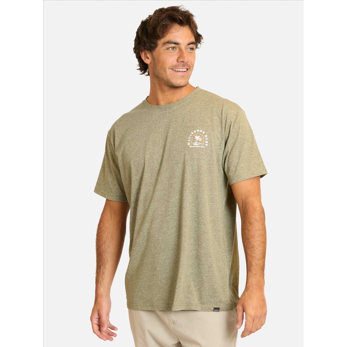 MAUI AND SONS - Polera MC Mirarix Verde Hombre Maui And Sons
