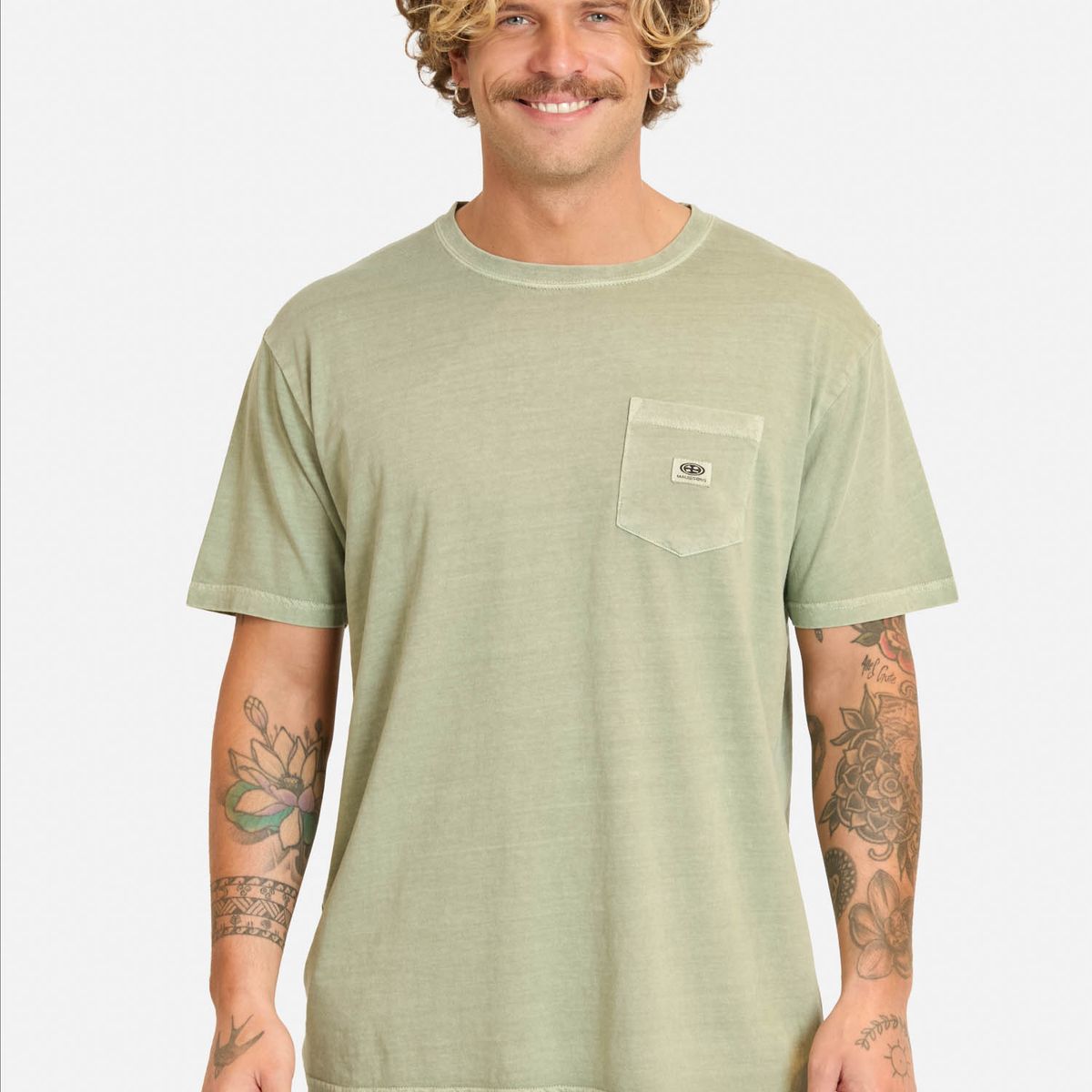 MAUI AND SONS - Polera MC Lumimo Verde Hombre Maui And Sons