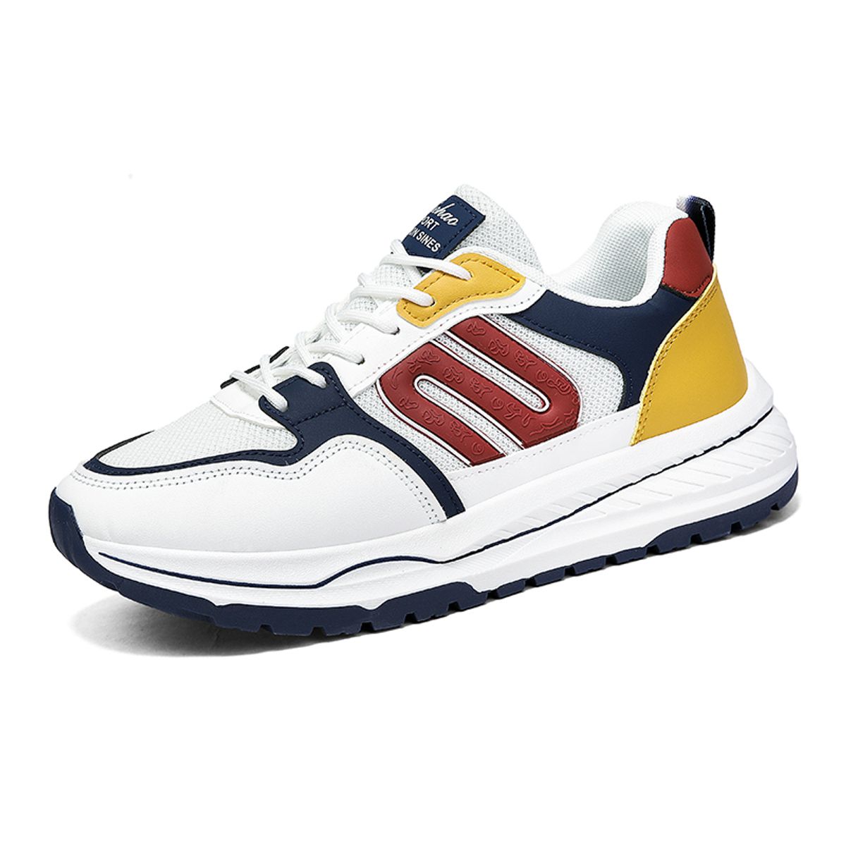 SHANDIAN - Zapatillas Hombre Blanco