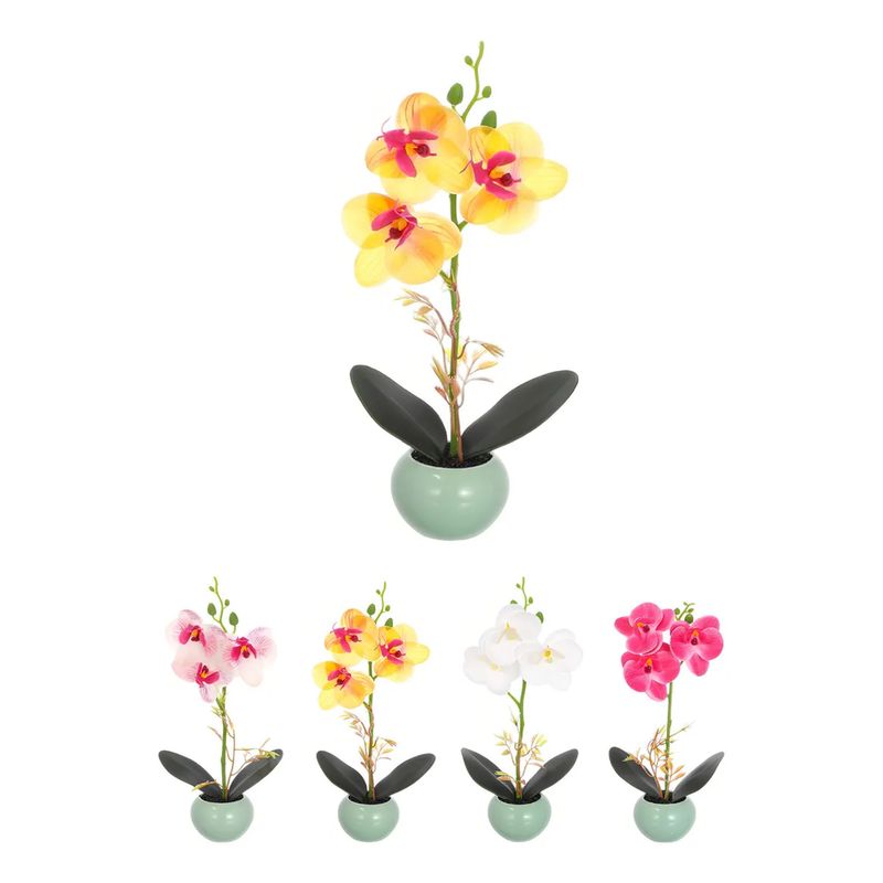 GENERICO - Flor artificial decorativa orquídea