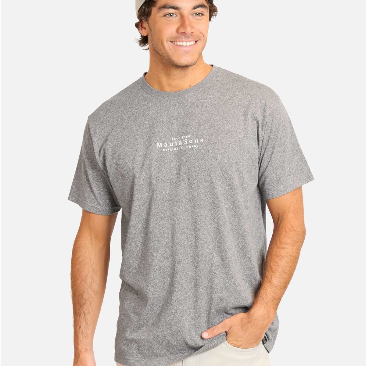 MAUI AND SONS - Polera MC Mirashi Gris Hombre Maui And Sons