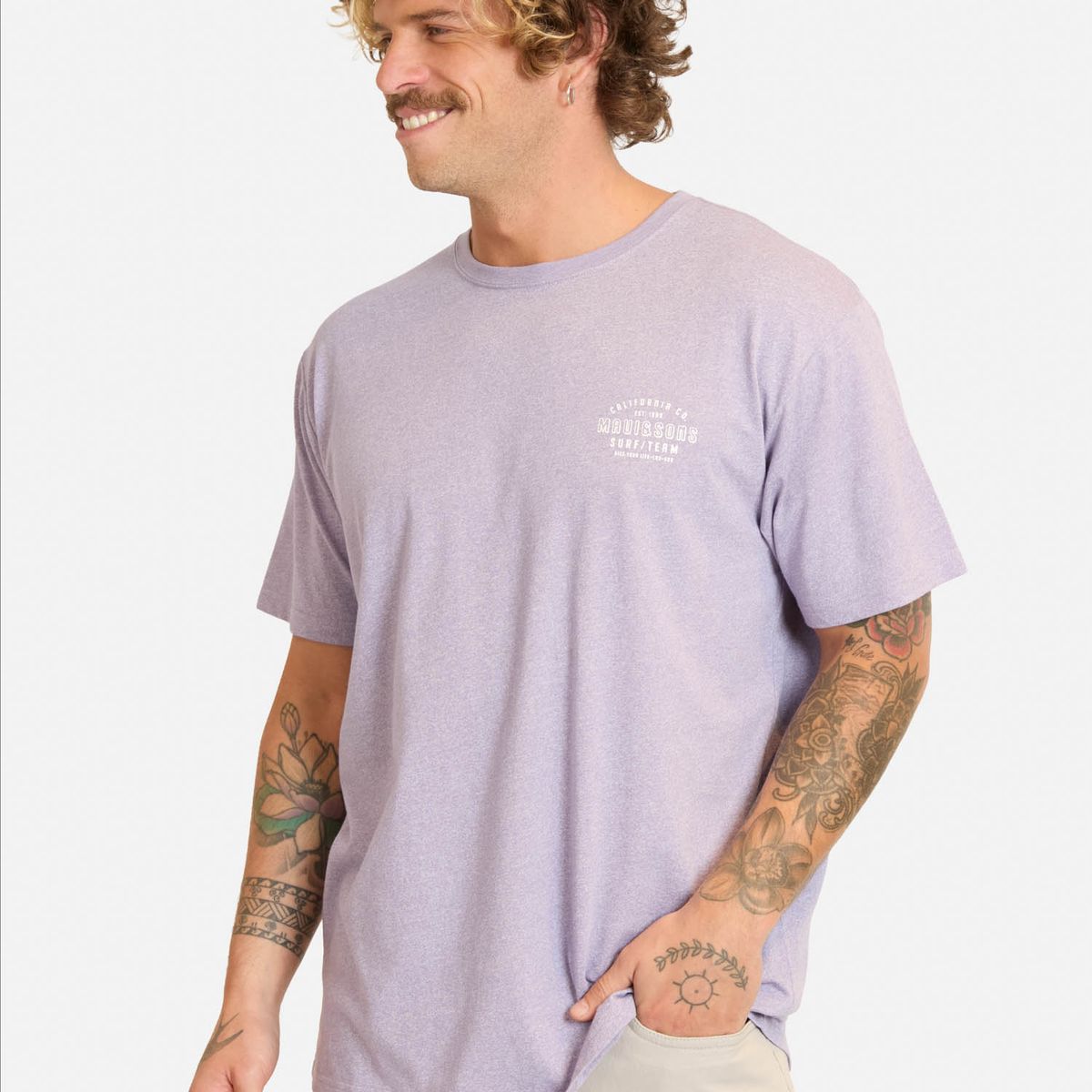 MAUI AND SONS - Polera MC Nekonix Morado Hombre Maui And Sons