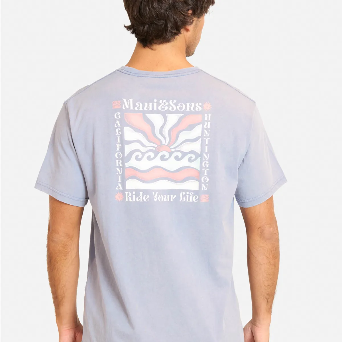 MAUI AND SONS - Polera MC Doco Morado Hombre Maui And Sons