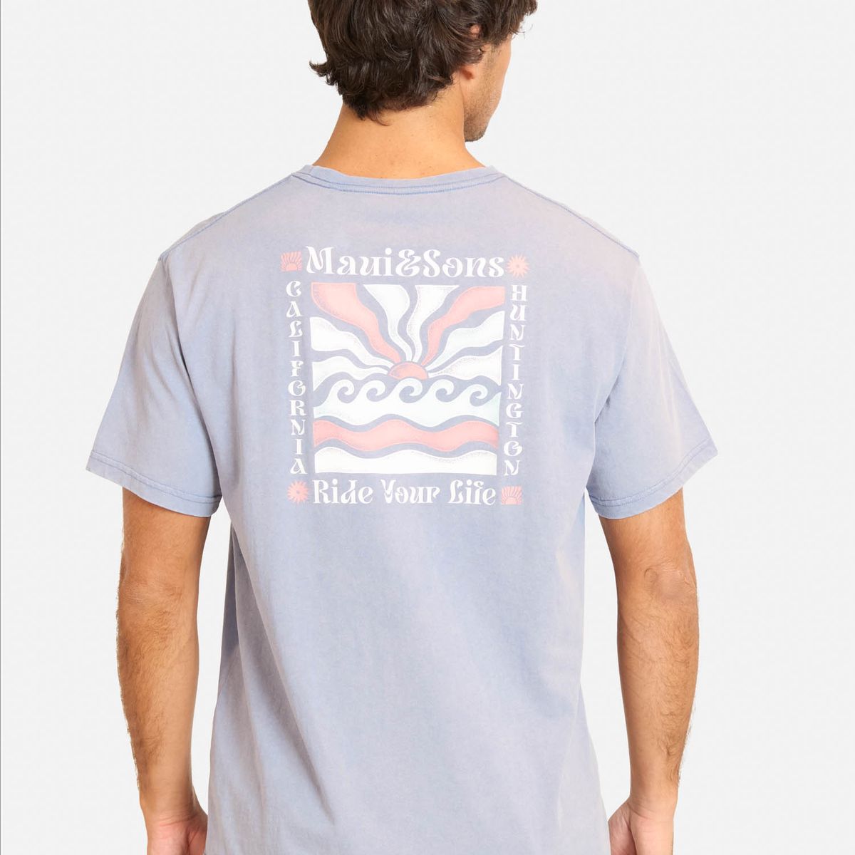 MAUI AND SONS - Polera MC Doco Morado Hombre Maui And Sons