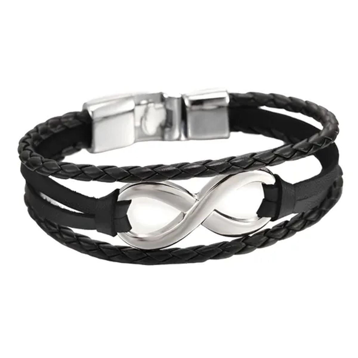 GENERICO - Pulsera De Cuero Infinito Hombre Y Mujer Elegante Juvenil