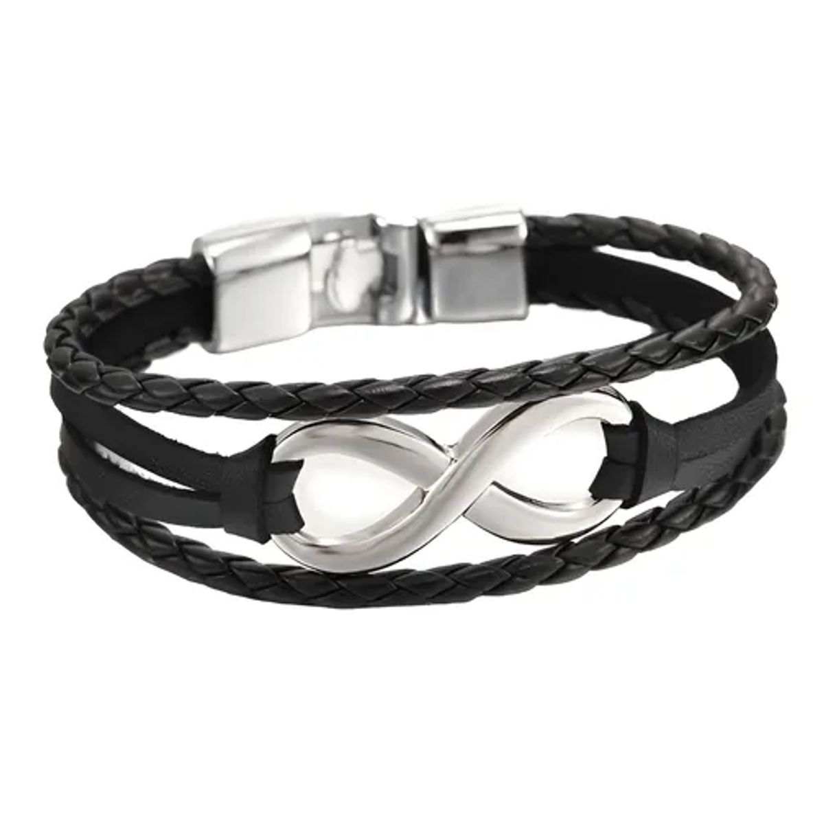 GENERICO - Pulsera De Cuero Infinito Hombre Y Mujer Elegante Juvenil