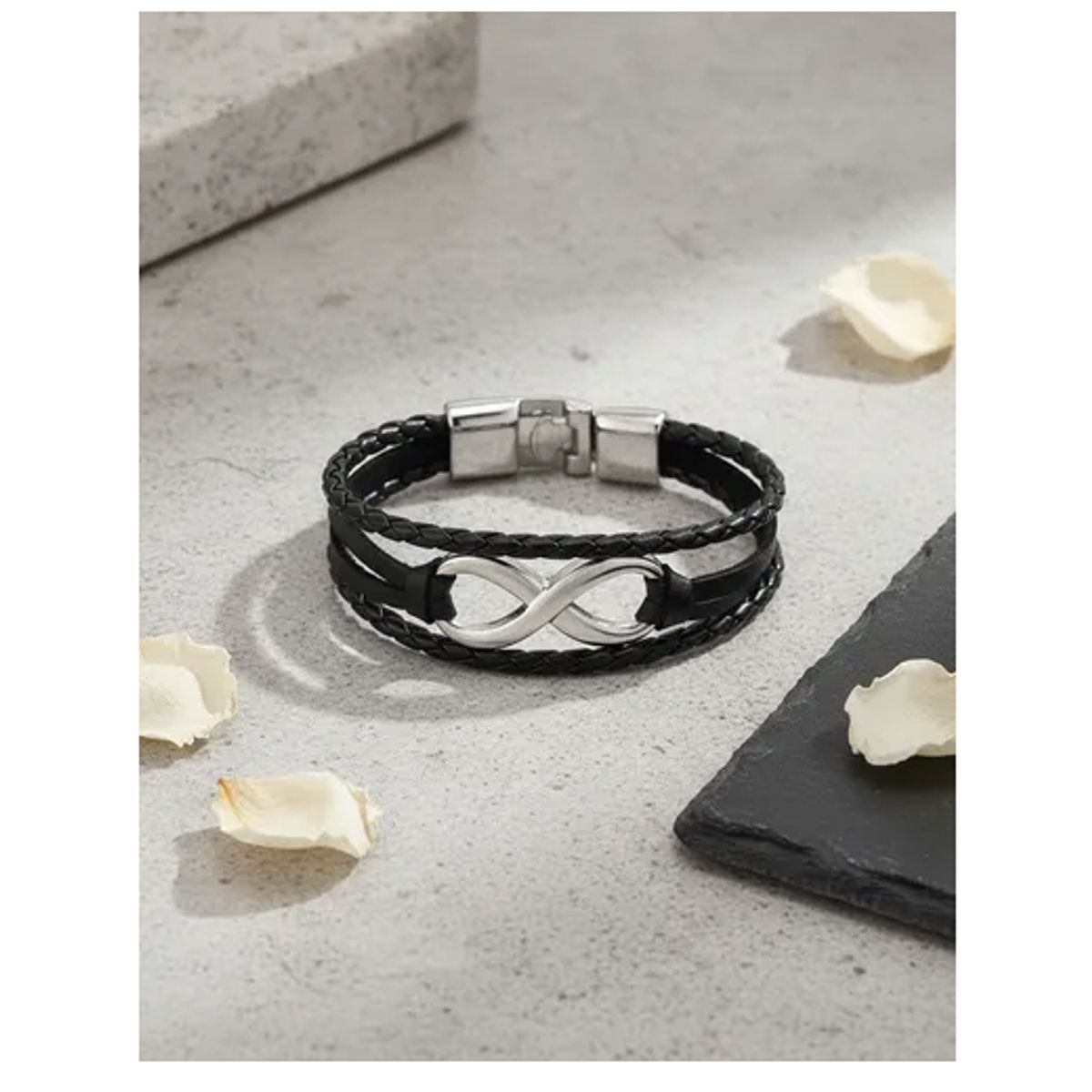 GENERICO - Pulsera De Cuero Infinito Hombre Y Mujer Elegante Juvenil