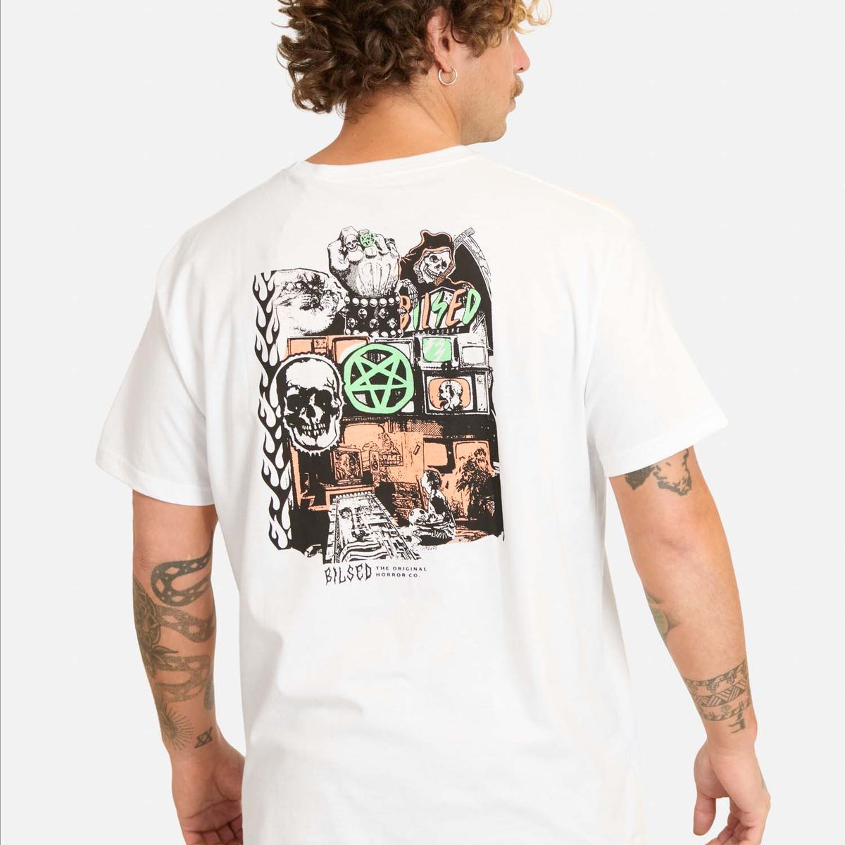 MAUI AND SONS - Polera MC Fobon Blanco Hombre Maui And Sons