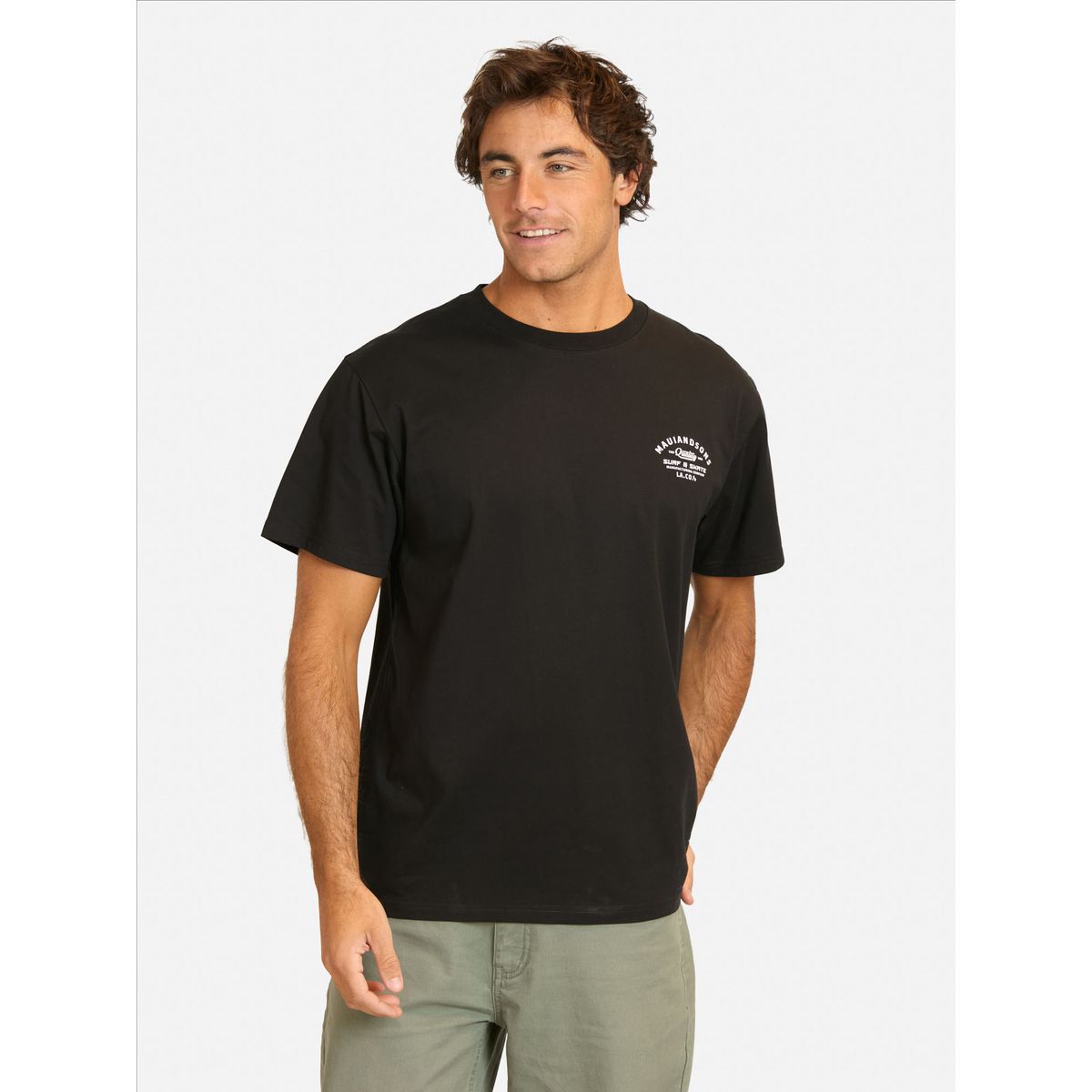 MAUI AND SONS - Polera MC Fuciju Negro Hombre Maui And Sons