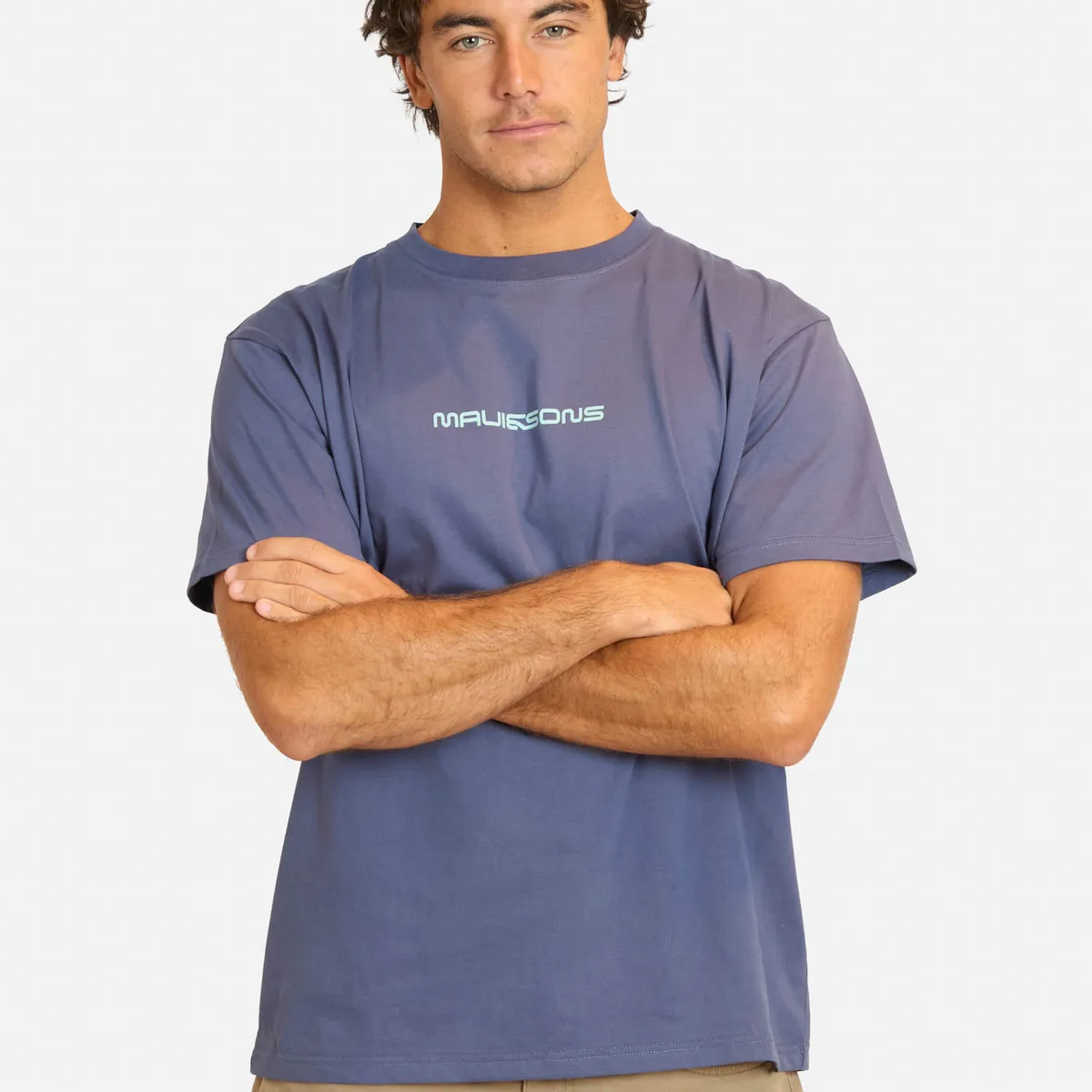 MAUI AND SONS - Polera MC Líay Azul Hombre Maui And Sons