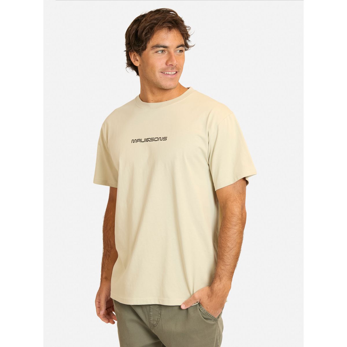 MAUI AND SONS - Polera MC Líay Beige Hombre Maui And Sons