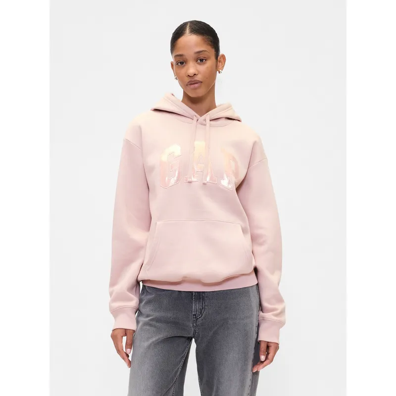 GAP - Polerón Gap Logo Hoodie Sin Cierre Mujer