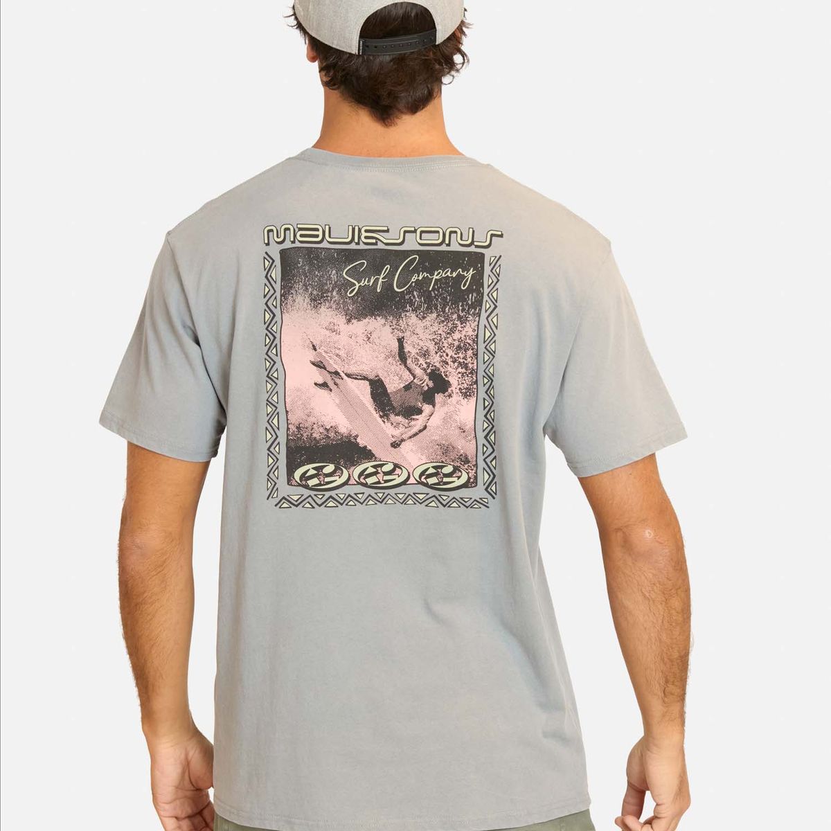 MAUI AND SONS - Polera MC Dibor Gris Hombre Maui And Sons